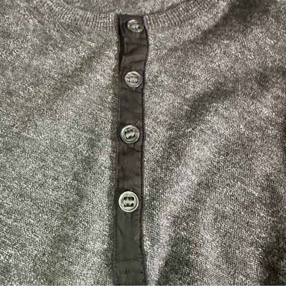 Calvin Klein Jeans Mens Medium Henley Shirt 41S2711 Heathered Gray NWT NEW Top - Picture 5 of 14